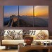 wall26 3 Panel Canvas Wall Art - Bird View Landscape of Roads Curve along the Mountains - Giclee Print Gallery Wrap Modern Home Decor Ready to Hang - 24"x36" x 3 Panels   